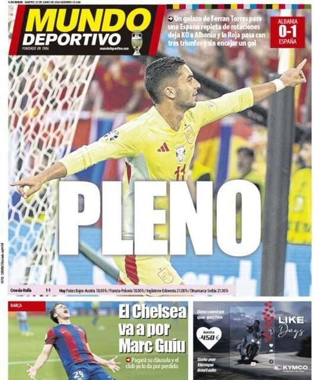 Las portadas deportivas de la prensa de hoy, martes 25 de junio