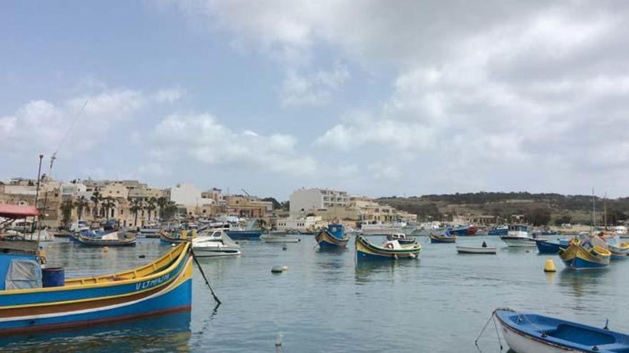 Una imagen de la bahía de Marsaxlokk, uno de los pueblos pesqueros de la isla de Malta.