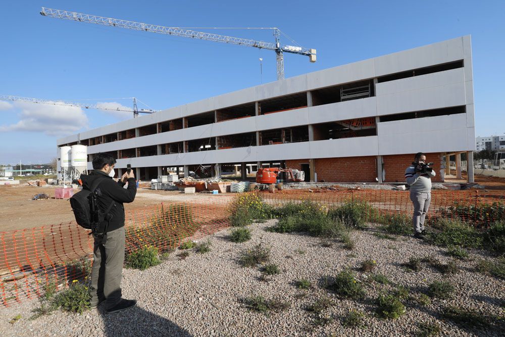 Así avanzan las obras del esperado IES nº5 del Port de Sagunt.