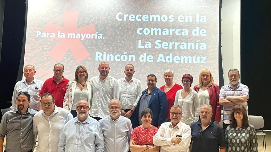 Las 20 candidaturas socialistas de la Serranía y el Rincón de Ademuz se reúnen en Villar