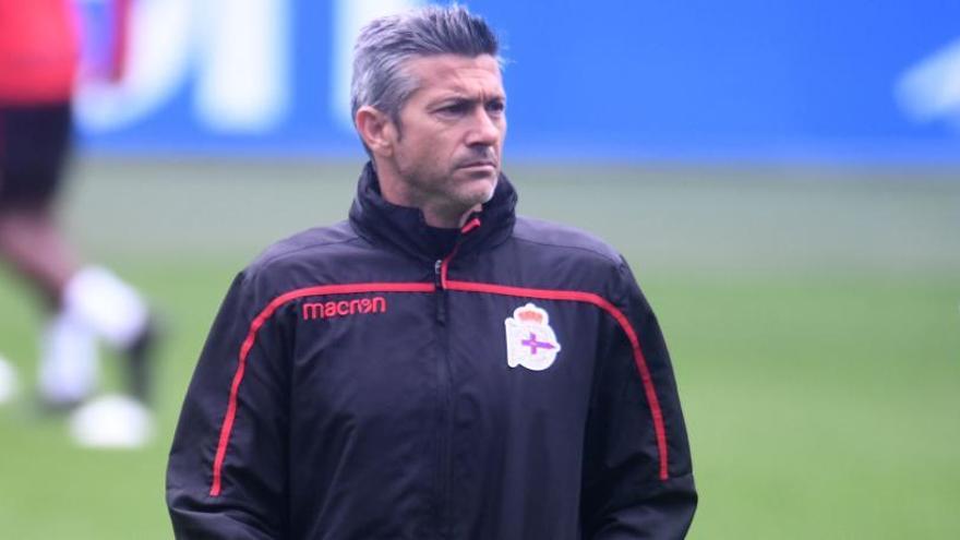 El técnico, hoy en el estadio Abanca Riazor.