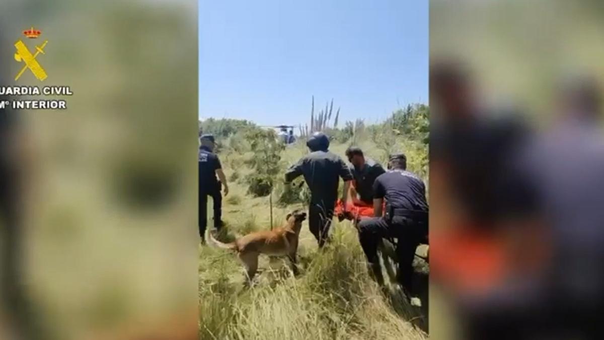 La Guardia Civil localiza a un hombre de 78 años y a su perro desaparecidos en la Playa de Miramar