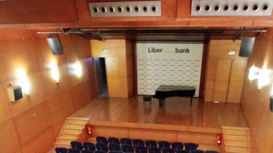 El salón de actos de la Fundación Cajastur Liberbank.