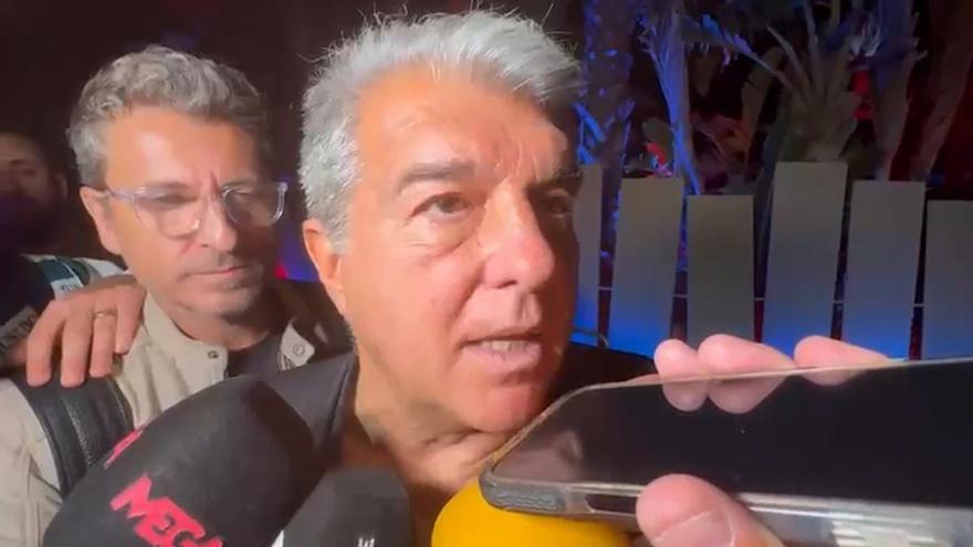 Joan Laporta: “Los jugadores están construyendo su propia leyenda”