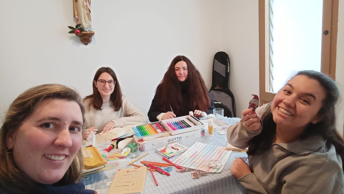 Joves participants en el grup de treball del Bisbat de Solsona