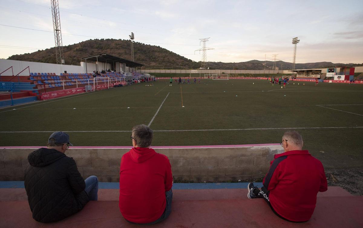 Campo de fútbol del Atlétivo Saguntino.