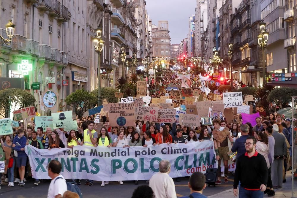 La manifestación partió de Vía Norte