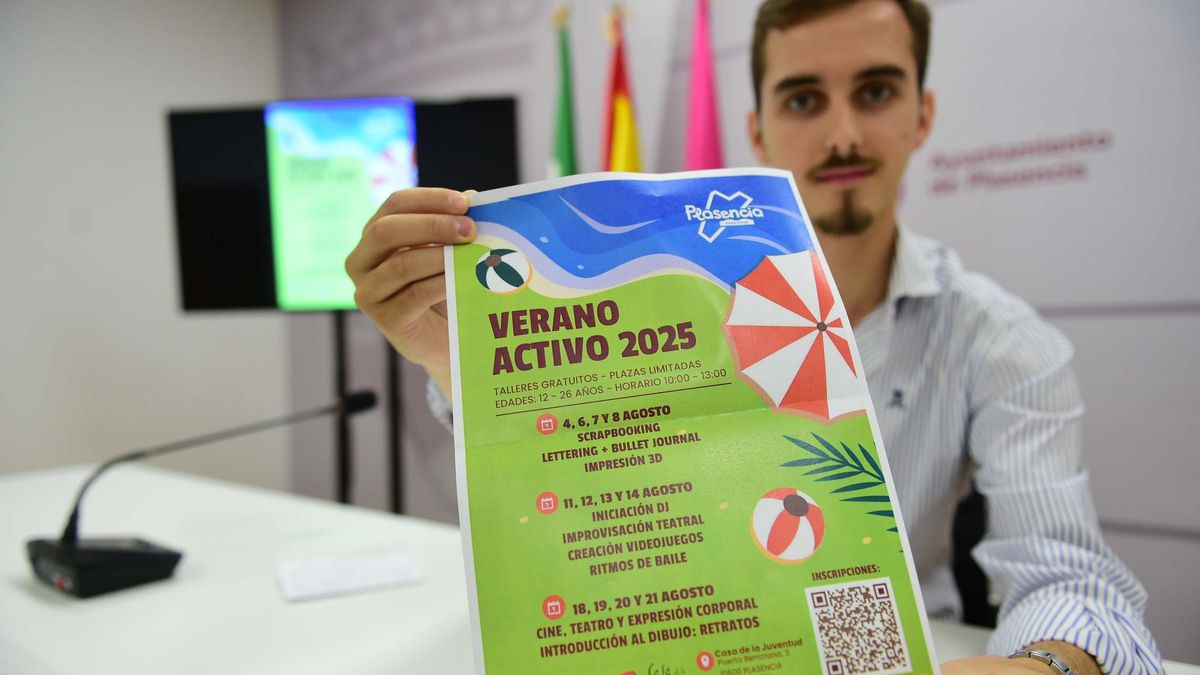 Plasencia ofrece un verano activo a los jóvenes con talleres.