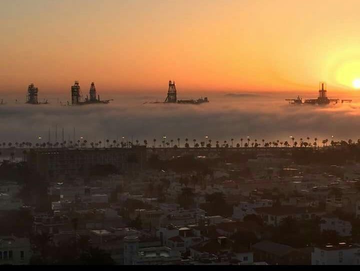 Día de bruma y calor en Gran Canaria (9/3/2017)