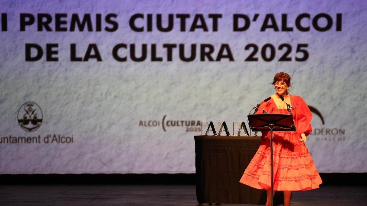 La actriz Pepa Miralles, en la presentación de la última edición de los premios.