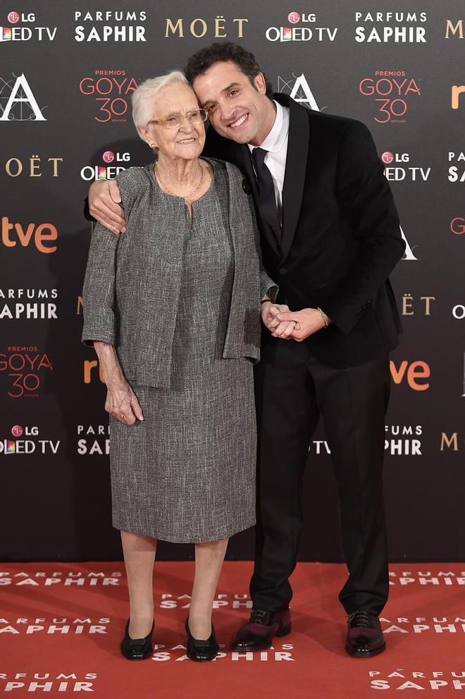 Daniel Guzmán y Antonia Guzmán en los Premios Goya 2016