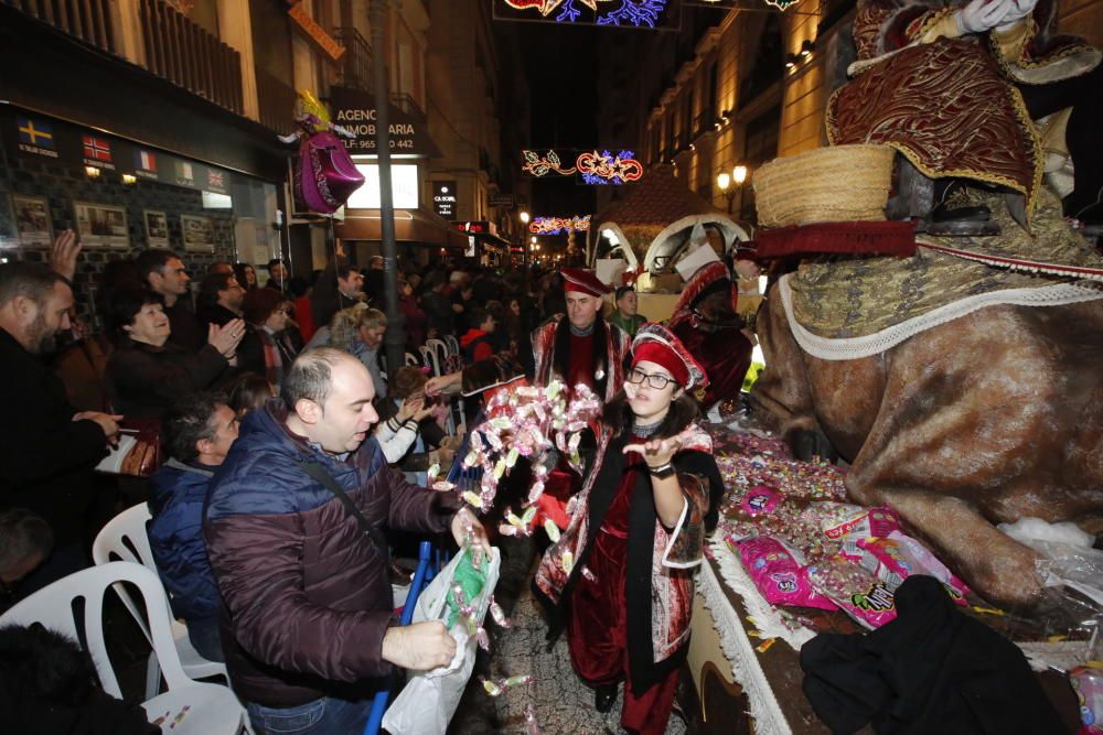 Cabalgata de los Reyes Magos en Alicante.