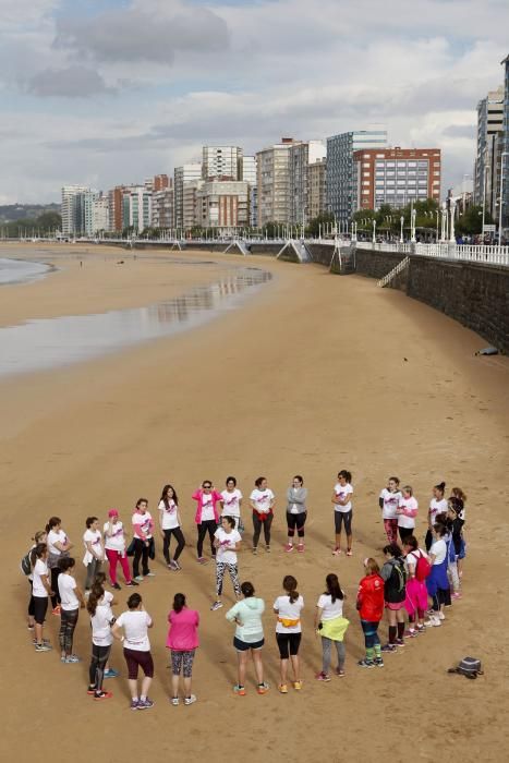 Entrenamiento para la carrera de la mujer de Gijón con Paula Butragueño