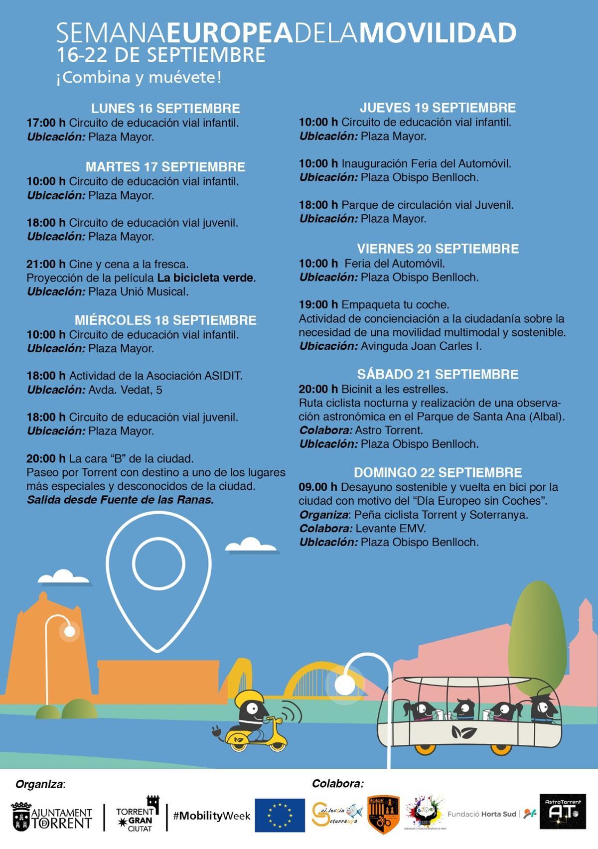 Programa de la Semana de la Movilidad de Torrent