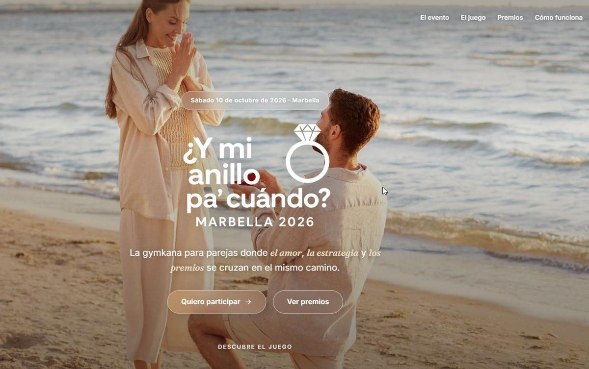 Yincana de parejas en Marbella.