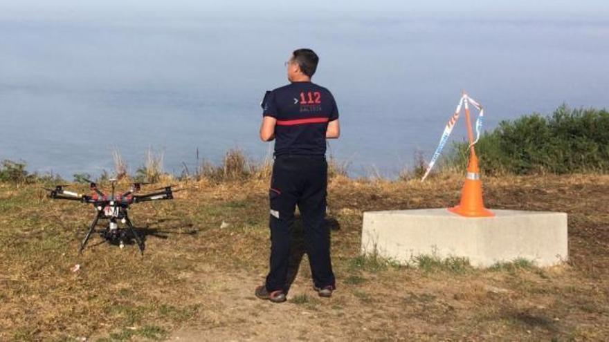 Los drones se incorporan a la búsqueda del desaparecido en A Guarda