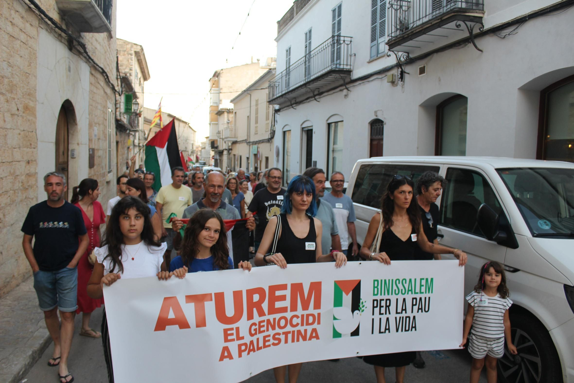 Binissalem sale a la calle para apoyar a Palestina