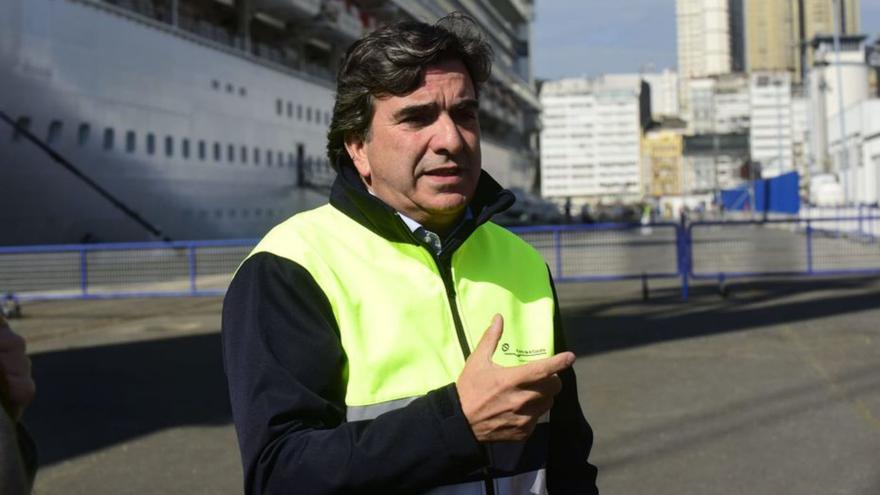 El presidente del Puerto, Martín Fernández Prado. | | CASTELEIRO/R.A.