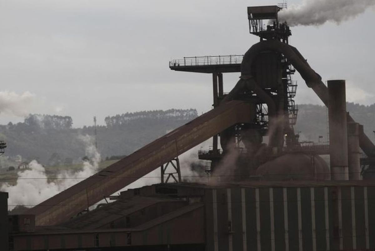 Horno alto de Arcelor en Gijón.