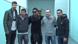 L’expedició blaugrana que ha viatjat a Zuric.