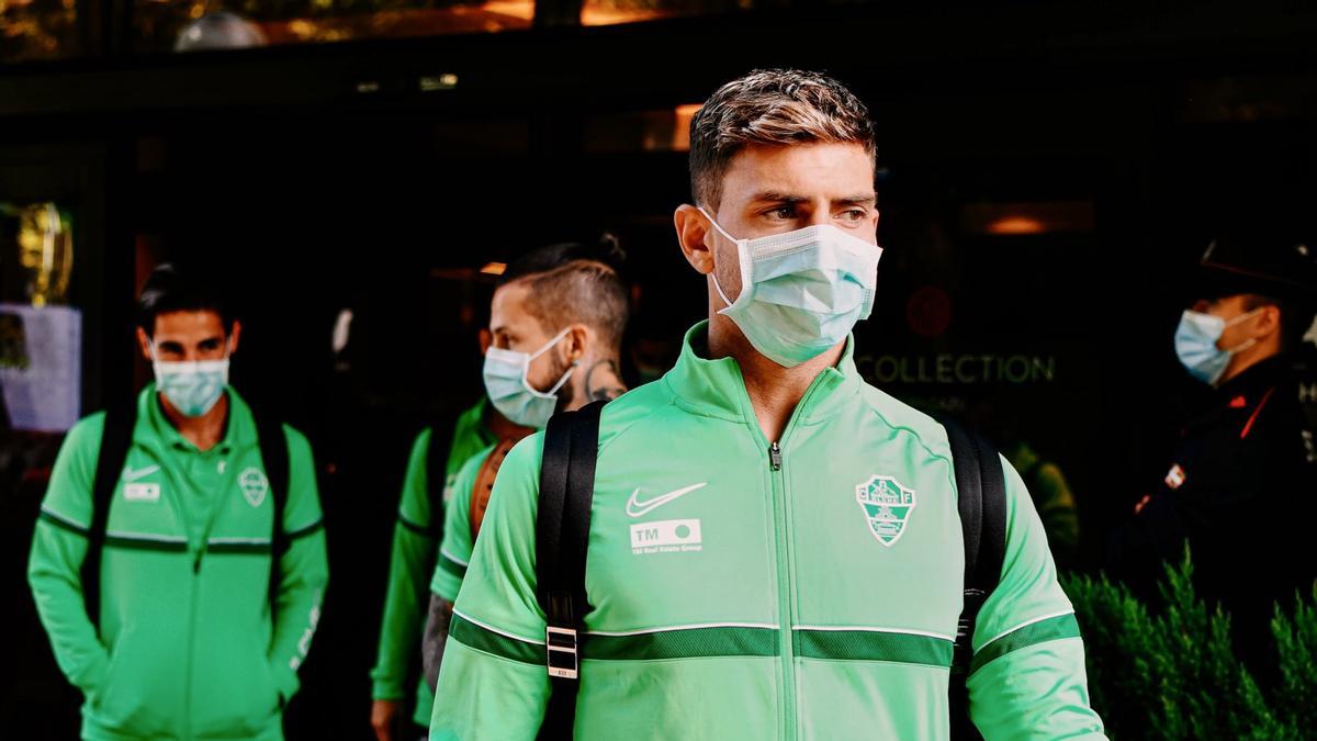 Boyé antes del entrenamiento.