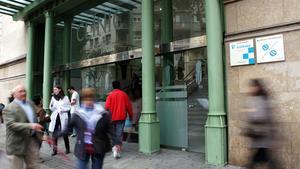 Exterior de l’Hospital Clínic de Barcelona.