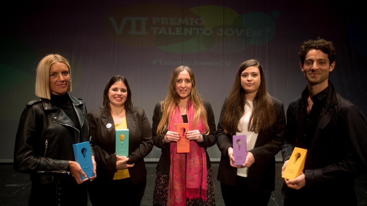 Entrega de premios a los ganadores de la séptima edición de los Premios Talento Joven de la Comunitat Valenciana.