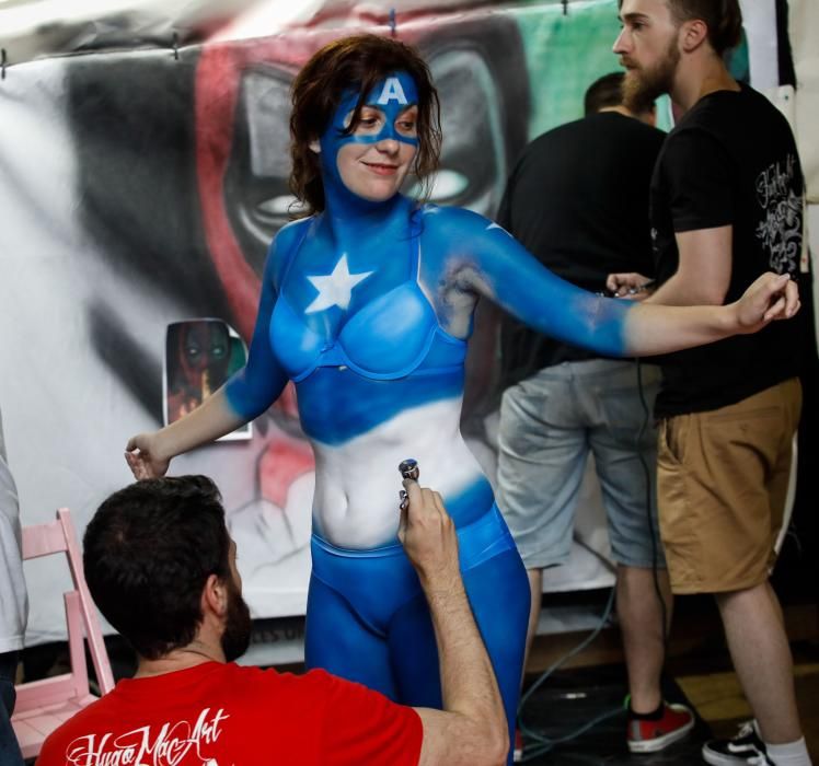 Body Painting en el festival Metrópoli