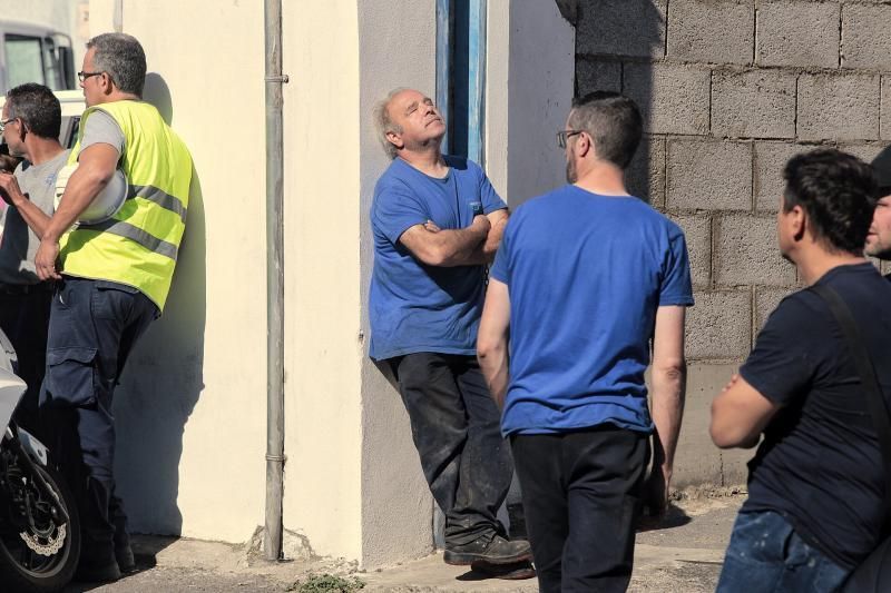 Accidente laboral con un fallecido en el Polígono de El Mayorazgo. | 03/03/2020.Graneros de Tenerife.  | 03/03/2020 | Fotógrafo: María Pisaca Gámez