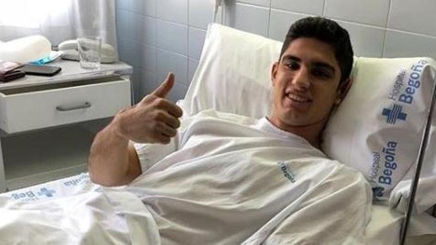 Guedes, operado por el médico del Sporting de Gijón