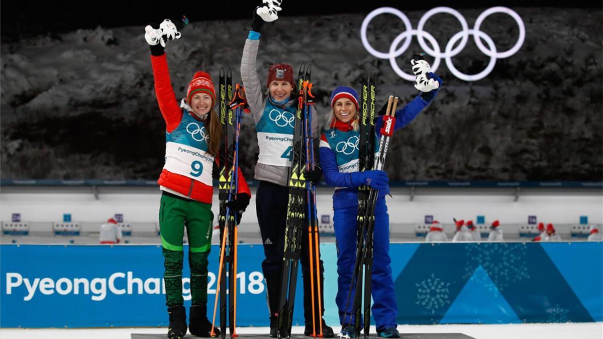 Kuzmina se colgó el oro