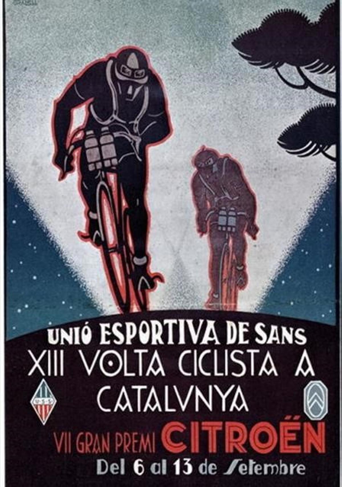 Cartel de la Volta Ciclista a Catalunya de 1931.