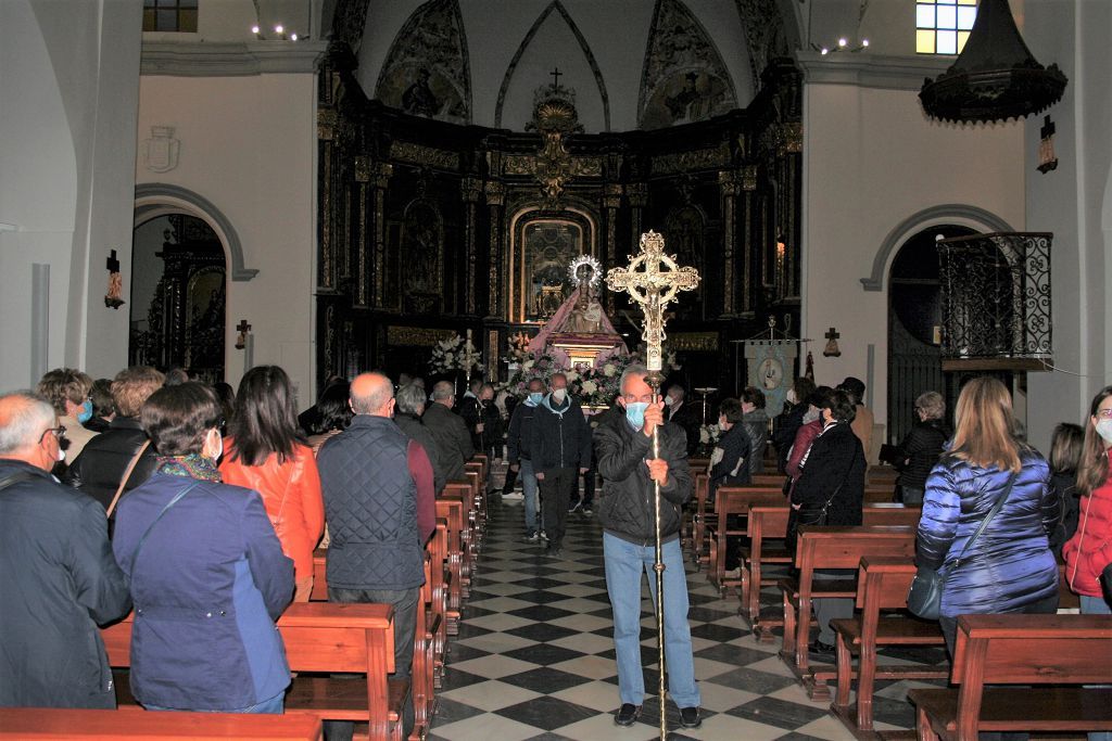 La Virgen de las Huertas vuelve a su casa arropada por decenas de lorquinos