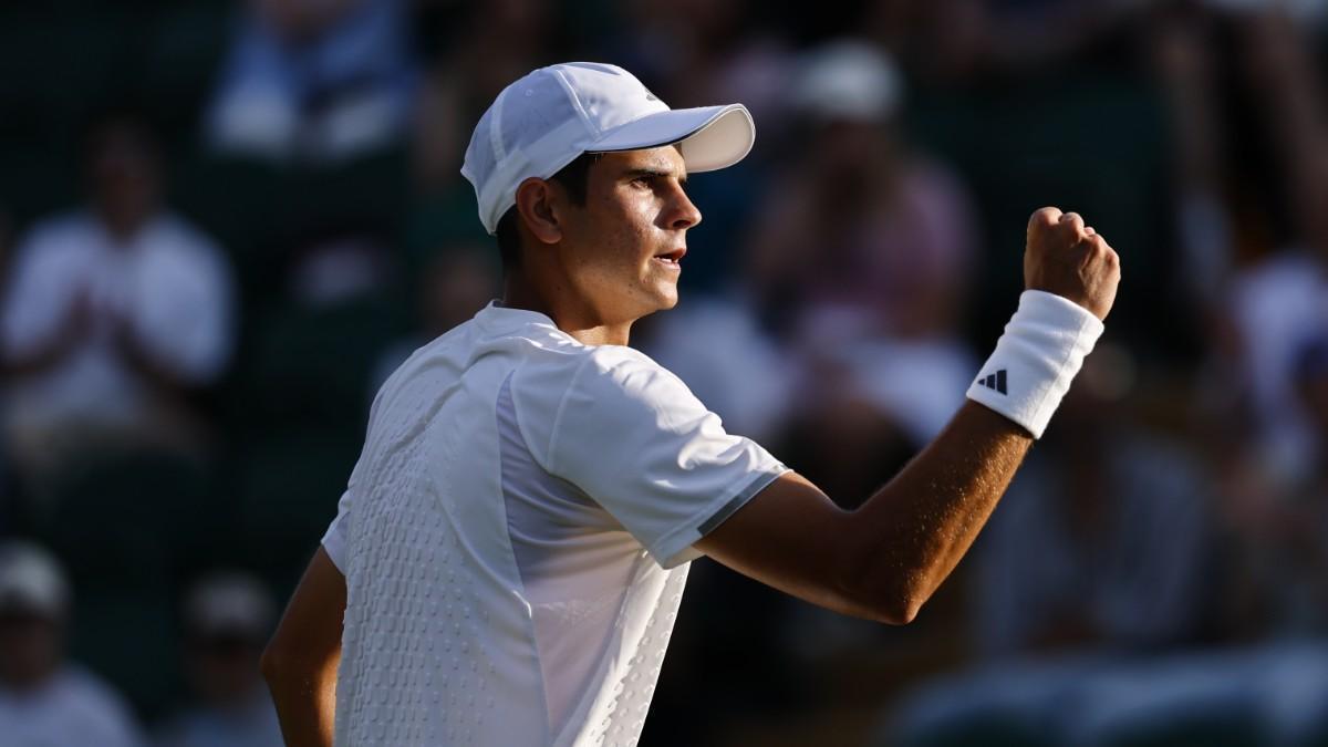 Rafa Jódar, durante el duelo ante Pablo Carreño.