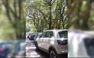 Coches mal aparcados en Anaga