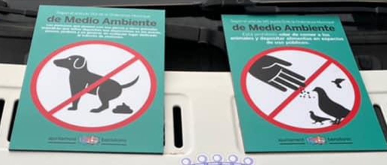 Los carteles de la campaña.