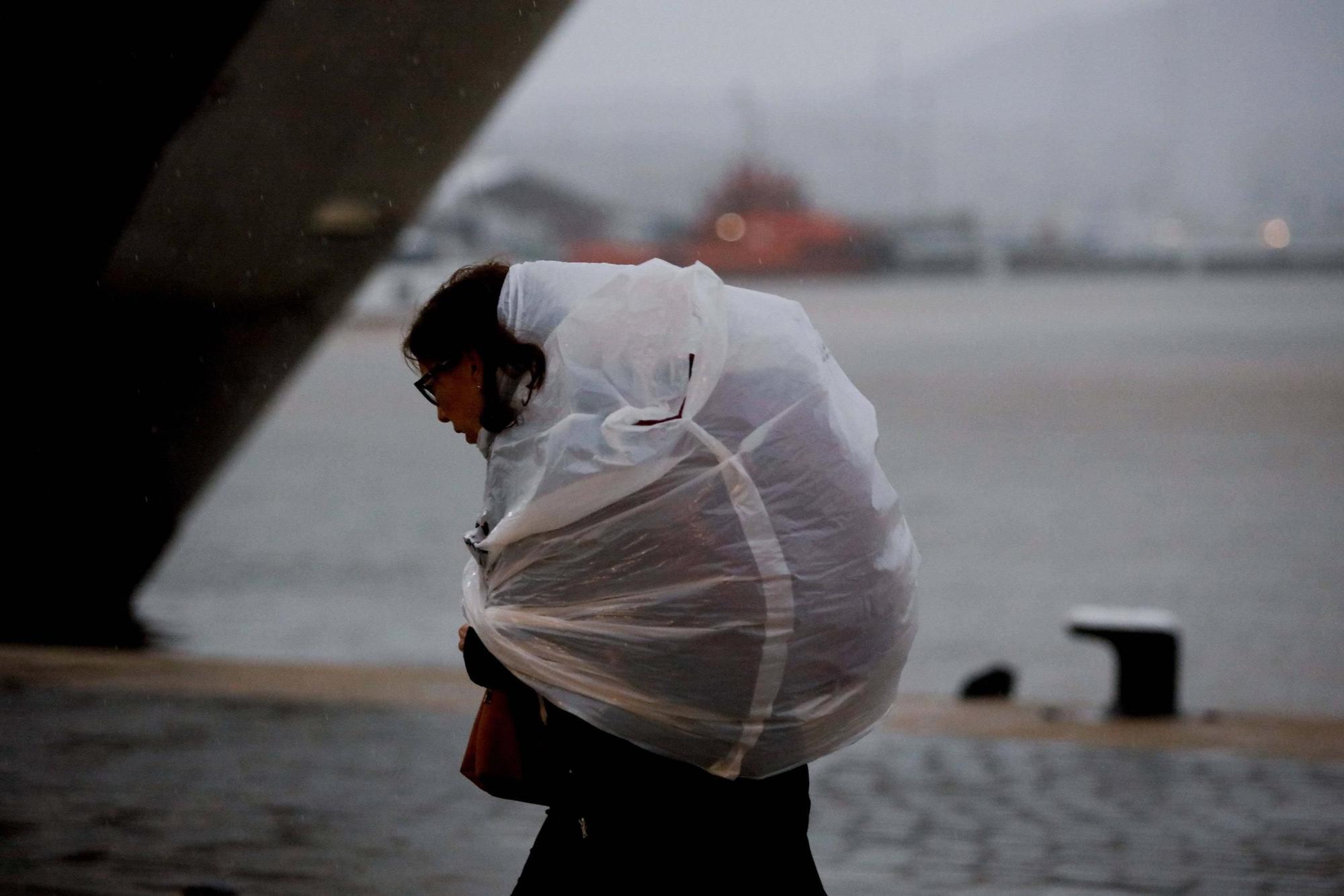Las imágenes de la dana 'Alice' en la tarde del sábado en Ibiza