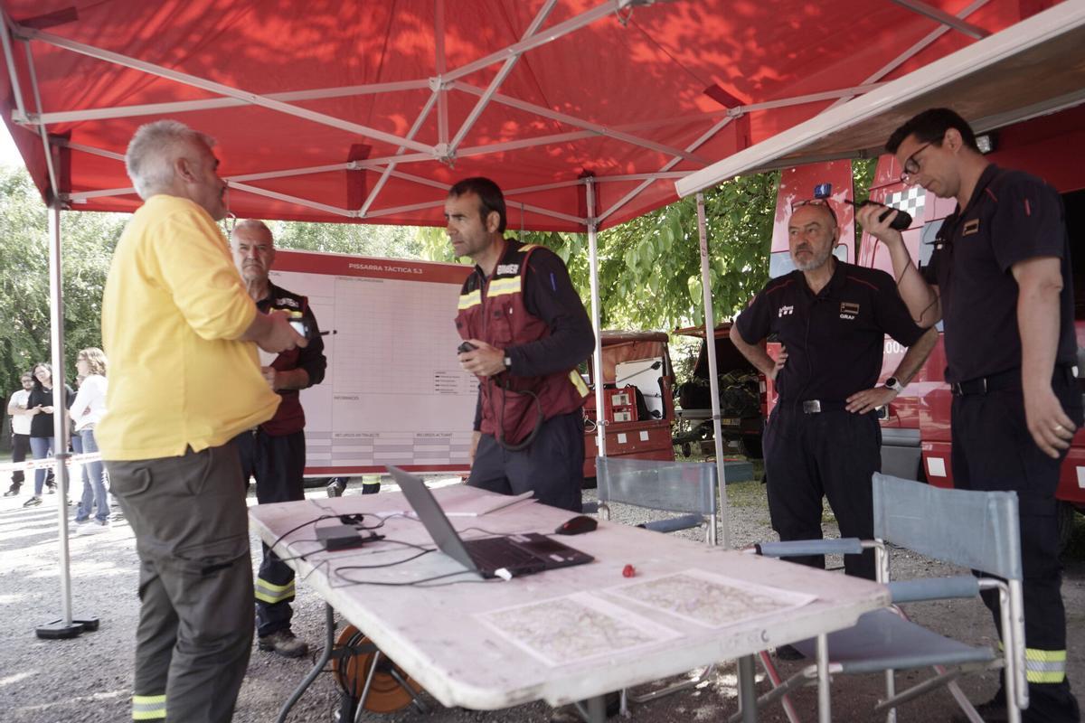 Simulacre dels Bombers i protecció Civil d'un incendi de gran abast al sud del Solsonès