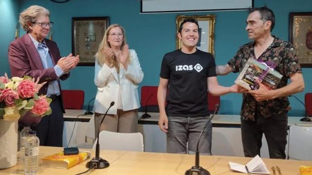 Bolea, Gabás, Tello y Briz en el cierre del festival.