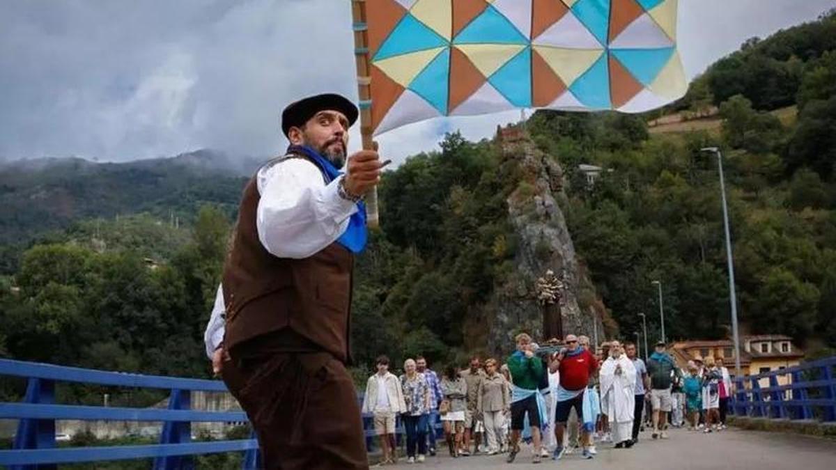 La procesión del Toreu del Santu del año pasado.