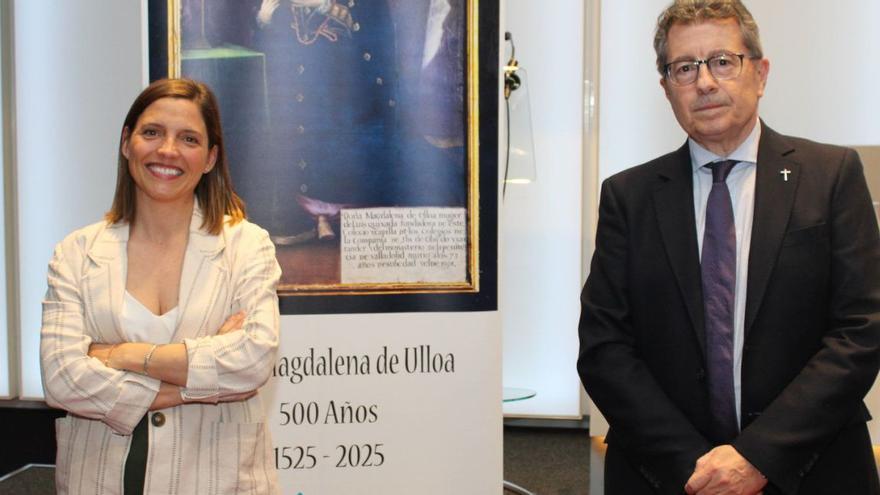 Cristina Heredia y Alfredo Flórez, ayer en el Club LA NUEVA ESPAÑA. | JER OSPINA