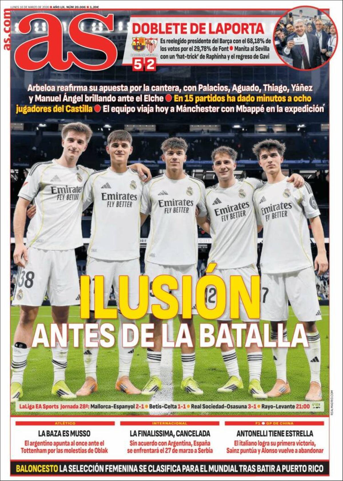 Las portadas de la prensa deportiva de hoy