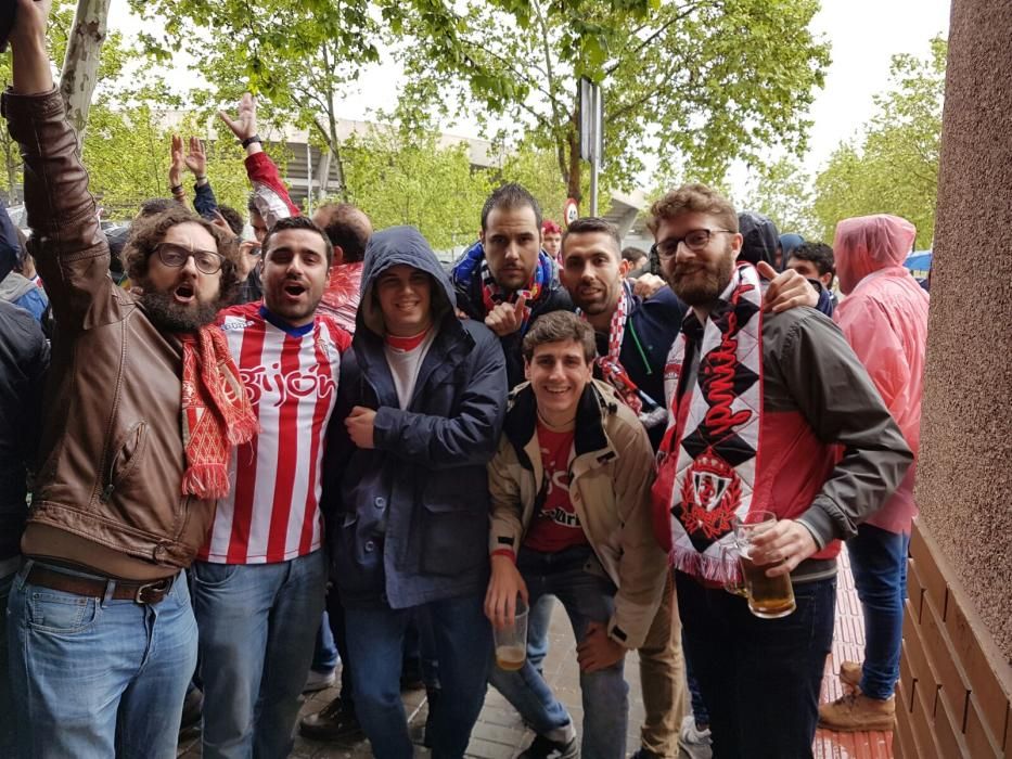 La afición sportinguista en Getafe