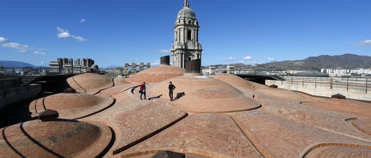 Imagen panorámica de las bóvedas de la catedral.