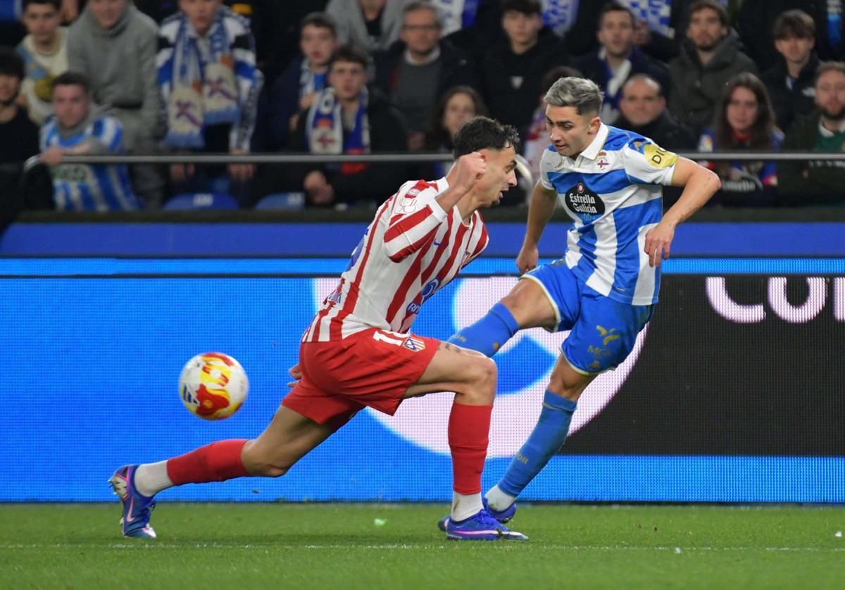El Dépor cae con orgullo en el partido de Copa contra el Atlético de Madrid en Riazor