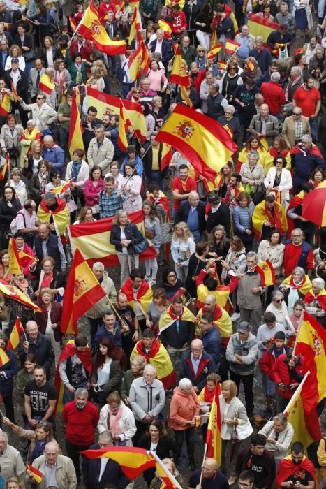 Manifestación en Gijón por la unidad de España