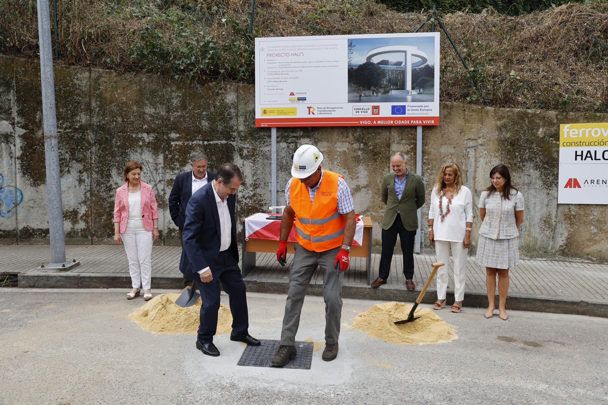 El ascensor HALO entre García Barbón y Vialia ya tiene su primera piedra