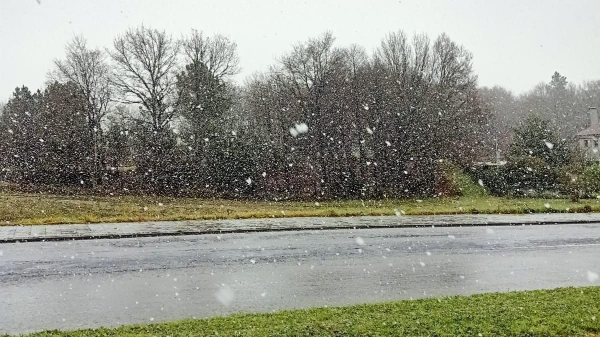 Nieve en Lalín.