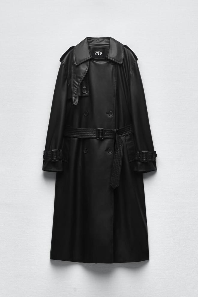 Trench negro de Zara