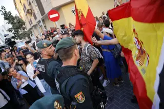 Las imágenes de la concentración ultra este martes en Torre Pacheco
